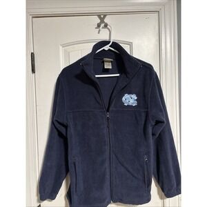 Reebok‎ UNC Fleece Mens Jacket L(14-16) Heisman Collection Blue